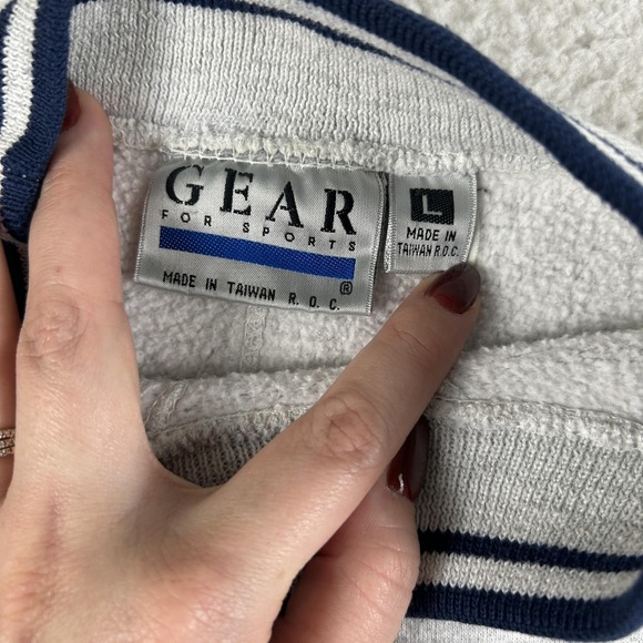 Vintage Navy Midshipmen Sweatshirt Mens Large Gray Crewneck NCAA Gear For Sports - Picture 4 of 11